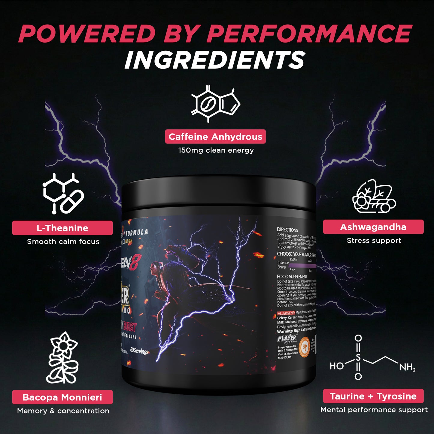 Electric Berry Burst | Energy + Nootropic Tub