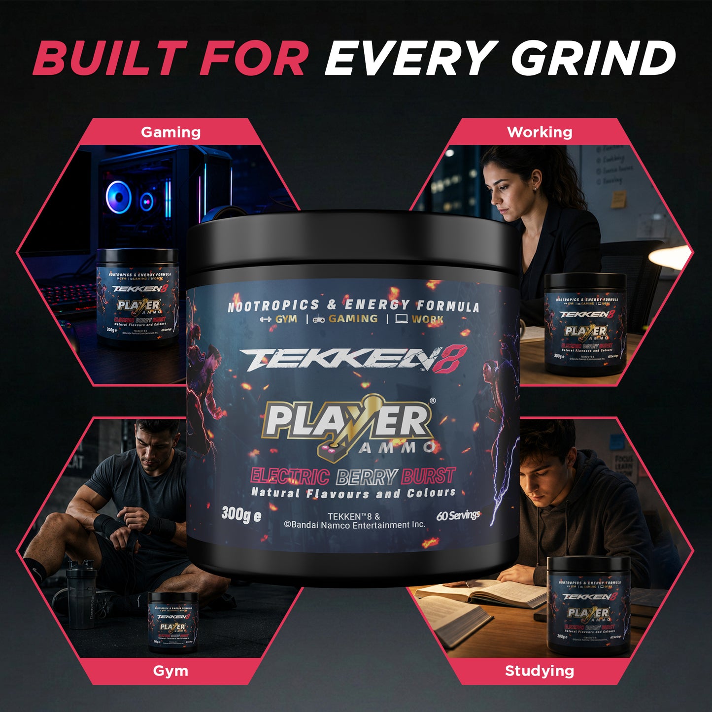 Electric Berry Burst | Energy + Nootropic Tub