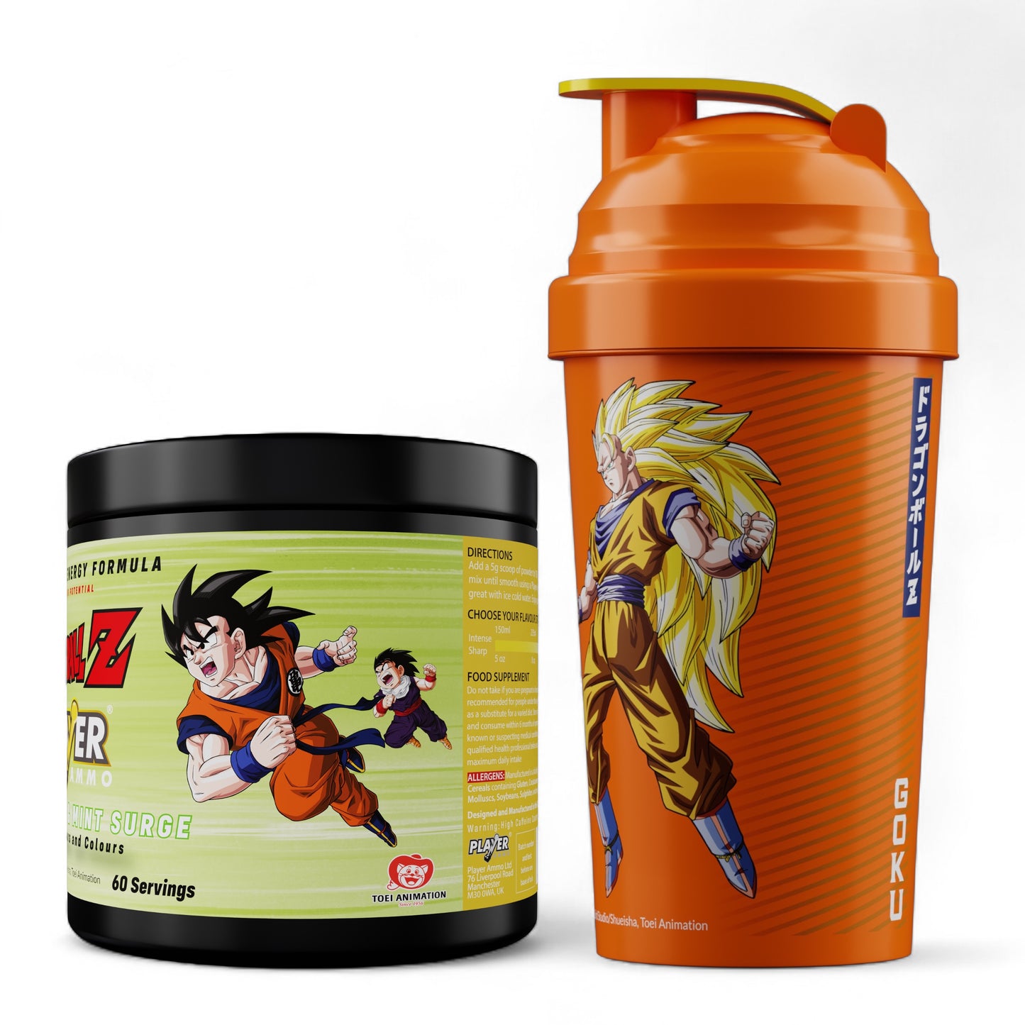 Dragon Ball Z Lemon Lime & Mint Surge Shaker Bundle